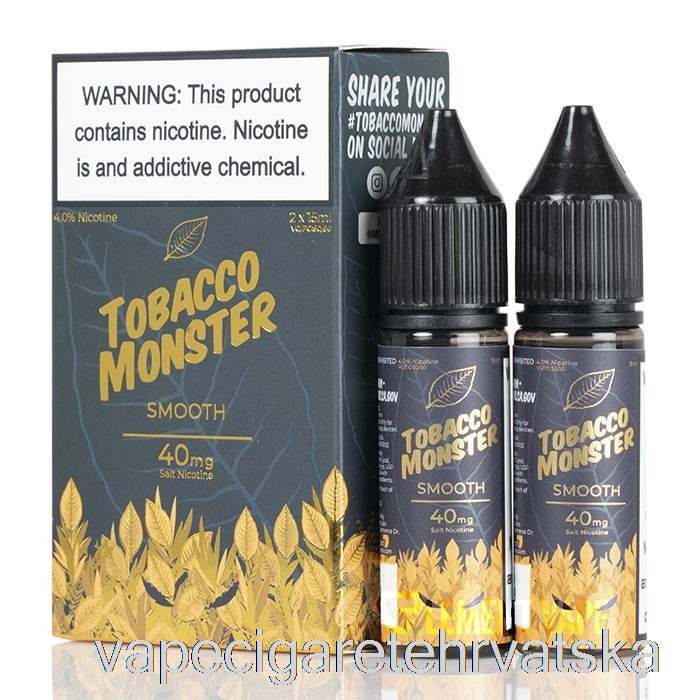 Vape Cigarete Smooth - Tobacco Monster Salts - 30ml 24mg